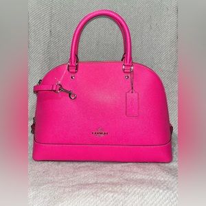 NWT Medium Pink Coach Purse with Crossbody Strap